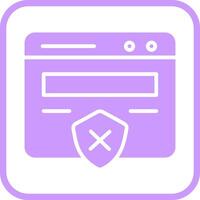 Unprotected Website Vector Icon