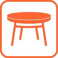 icono de vector de mesa pequeña