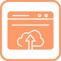 Upload Web Vector Icon