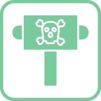 icono de vector de signo pirata