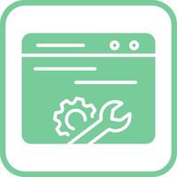 Web Maintenance Vector Icon