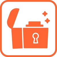 Open Treasure Box Vector Icon