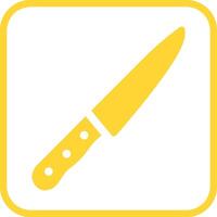 icono de vector de cuchillo