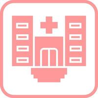 icono de vector de hospital