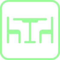 Lunch Table Vector Icon