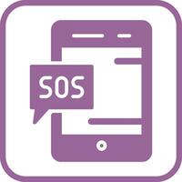 SOS Vector Icon