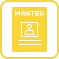 Wanted Poster Vector Icon