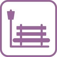 Relaxation Bench Vector Icon