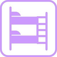 Bunk bed Vector Icon
