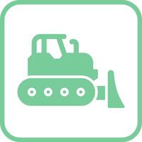 Bulldozer Vector Icon