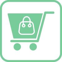 icono de vector de compras