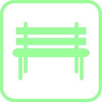 Garden Bench Vector Icon