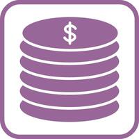 Stack of Coins Vector Icon