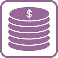 Stack of Coins Vector Icon