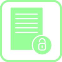 Unlock Documents Vector Icon