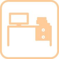 Study Desk II Vector Icon