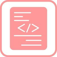 Piece of Code Vector Icon