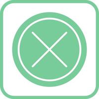 Do Not Cross Vector Icon
