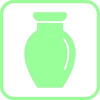 Vase Exhibit Vector Icon