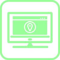 Location Web Advertising Vector Icon