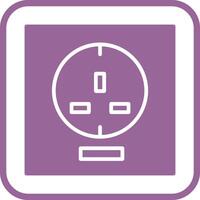 icono de vector de enchufe