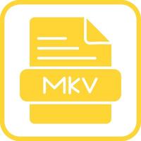 icono de vector mkv