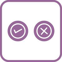 Yes No Option Vector Icon
