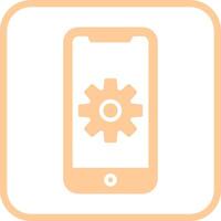 icono de vector de desarrollo de aplicaciones móviles