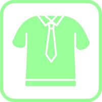 icono de vector de camisa y corbata