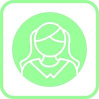 Female Profile Vector Icon