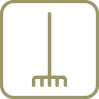 Fork picking leaves Vector Icon