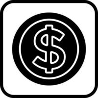 icono de vector de símbolo de dólar