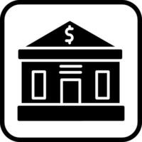 icono de vector de edificio de banco