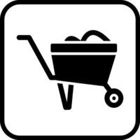 Wheelbarrow Vector Icon