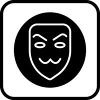 icono de vector de máscara de hacker