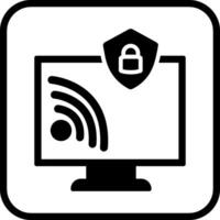 Wifi seguridad vector icono