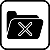 Cancel Folder Vector Icon