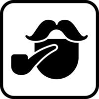 Pirate with Smoking Pipe Vector Icon