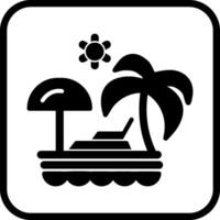 Vacation Spots Vector Icon