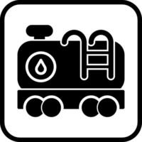 icono de vector de vagón de tanque