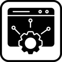 icono de vector de configuración web