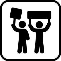 icono de vector de manifestante