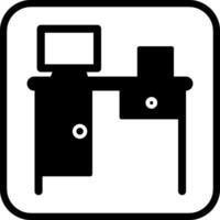 icono de vector de mesa de trabajo