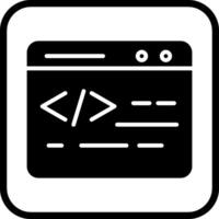 Web Coding Vector Icon