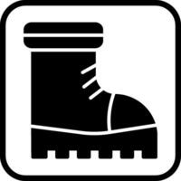 icono de vector de botas de nieve