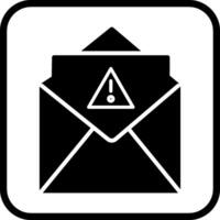 icono de vector de correo no deseado