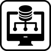 icono de vector de almacenamiento de datos