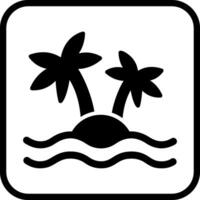 icono de vector de isla