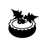 Mince Pies Diet  icon in vector. Logotype vector