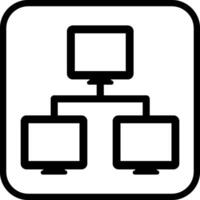 icono de vector de redes informáticas